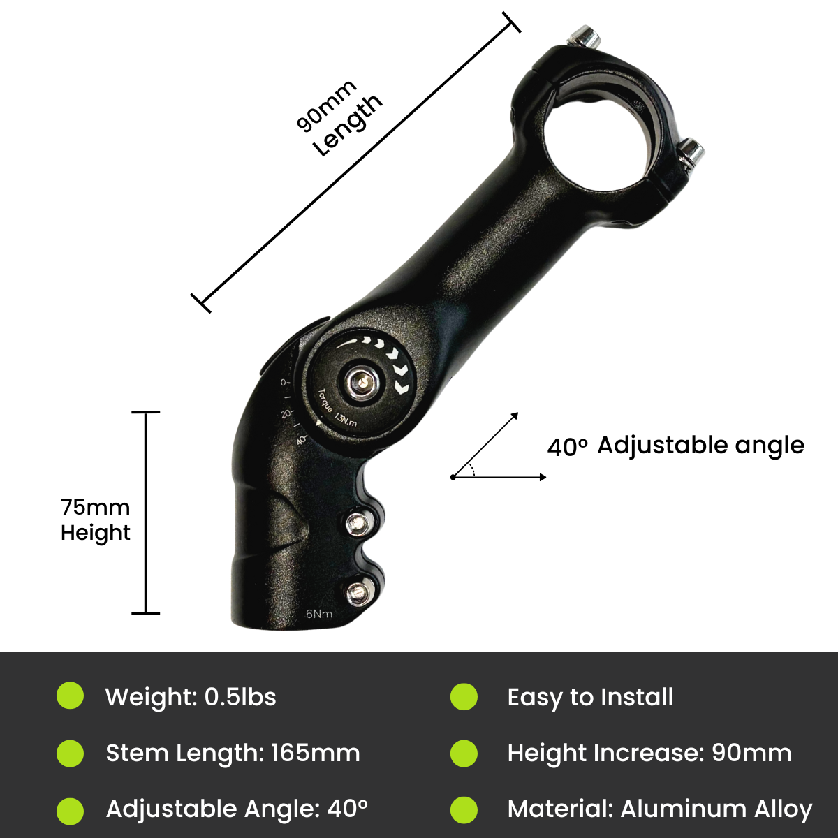 Adjustable Handlebar Stem