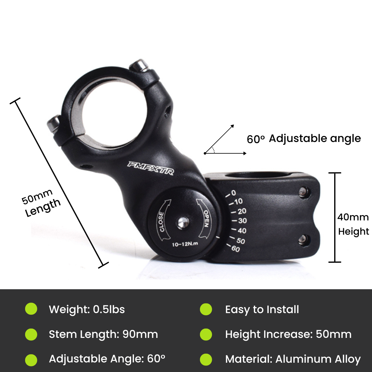 Adjustable Handlebar Stem
