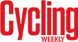 Cycling Weekly red logo with bold modern font on transparent background